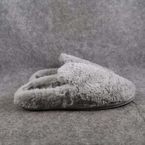 Jessica Simpson Shoes Womens 6 Slippers Mule Slip On Gray Faux Fur Comfort Flat